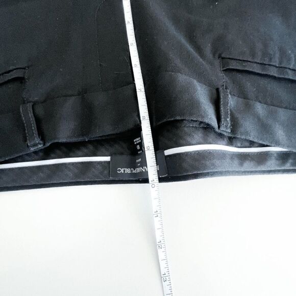 Banana Republic Women's Trouser Pants Sloan Black Petite Size 10 HEMMED - Picture 7 of 10